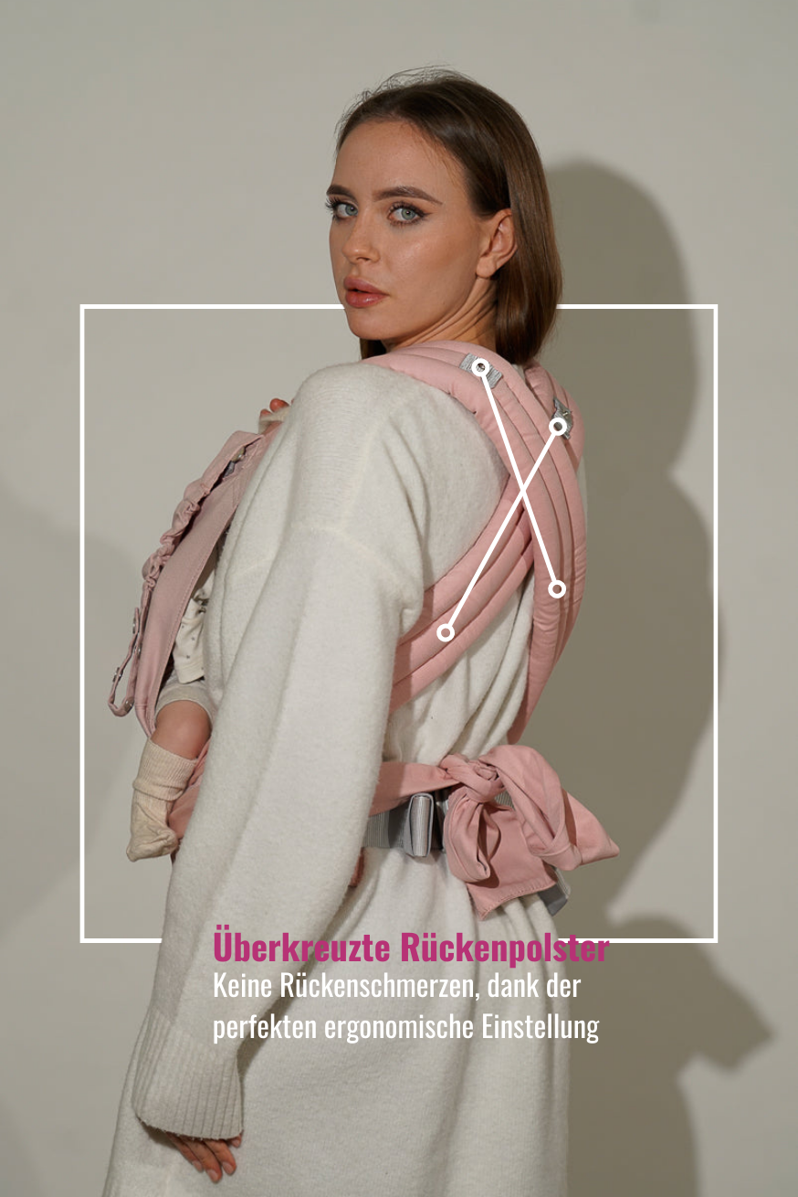 baby carrier TaiTai Heart2Heart Rosé