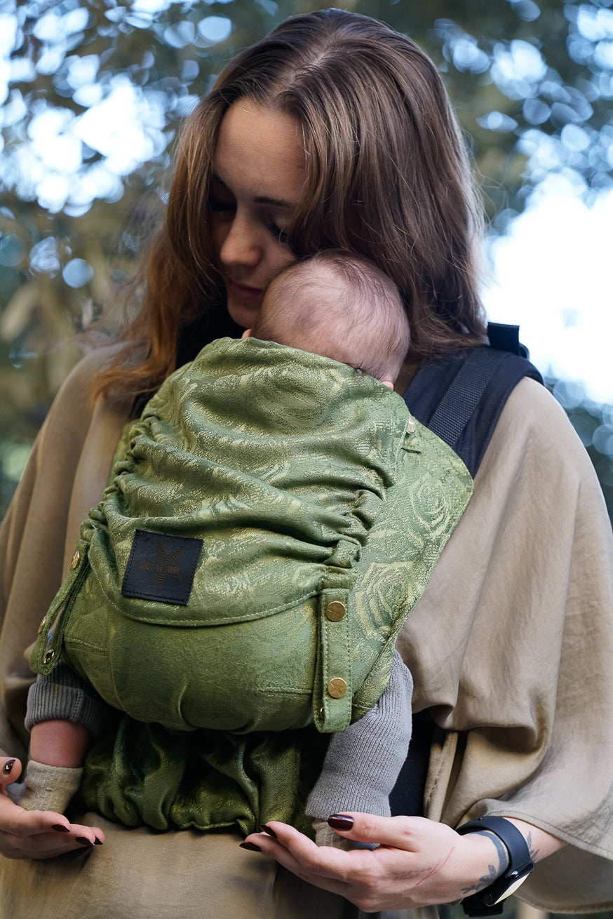 Baby Carrier Flip Green rose