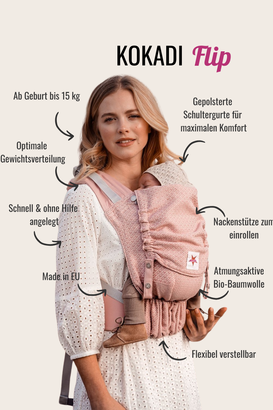 baby carrier Flip Heart2Heart Rosé