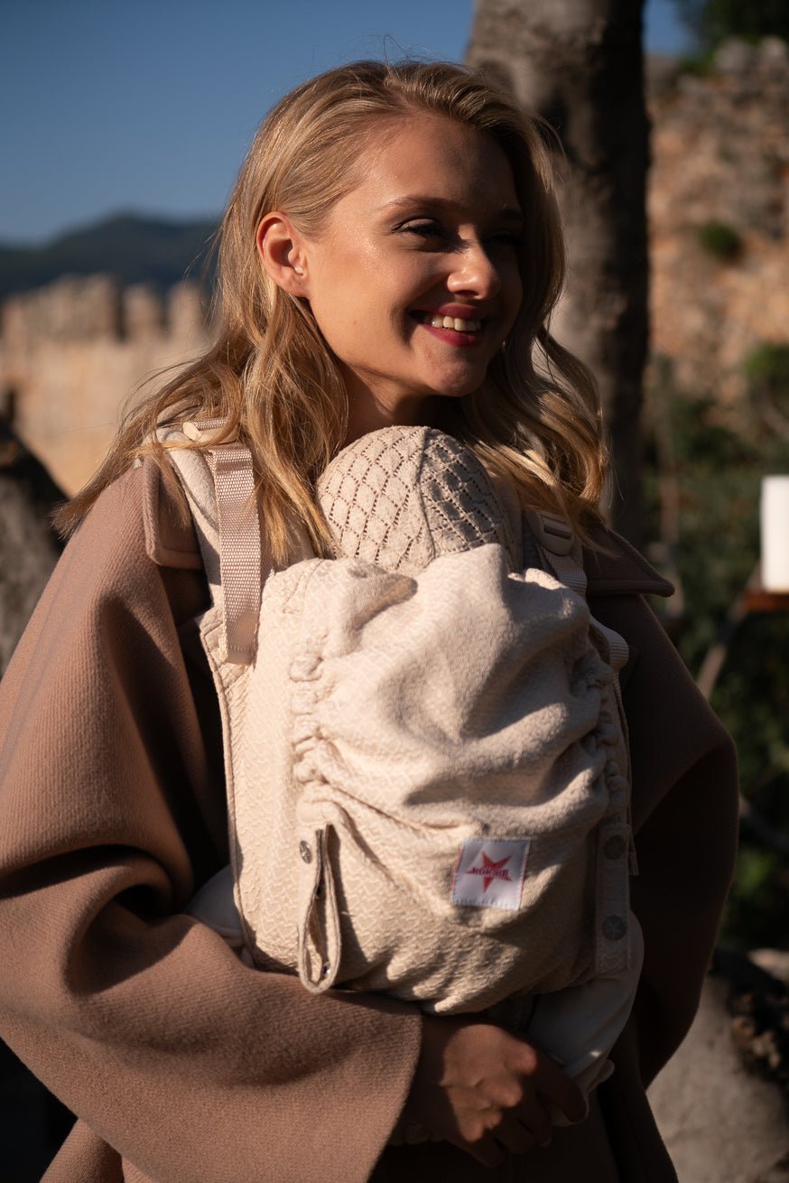 Baby Carrier Flip X Heart2Heart Cream - KOKADI