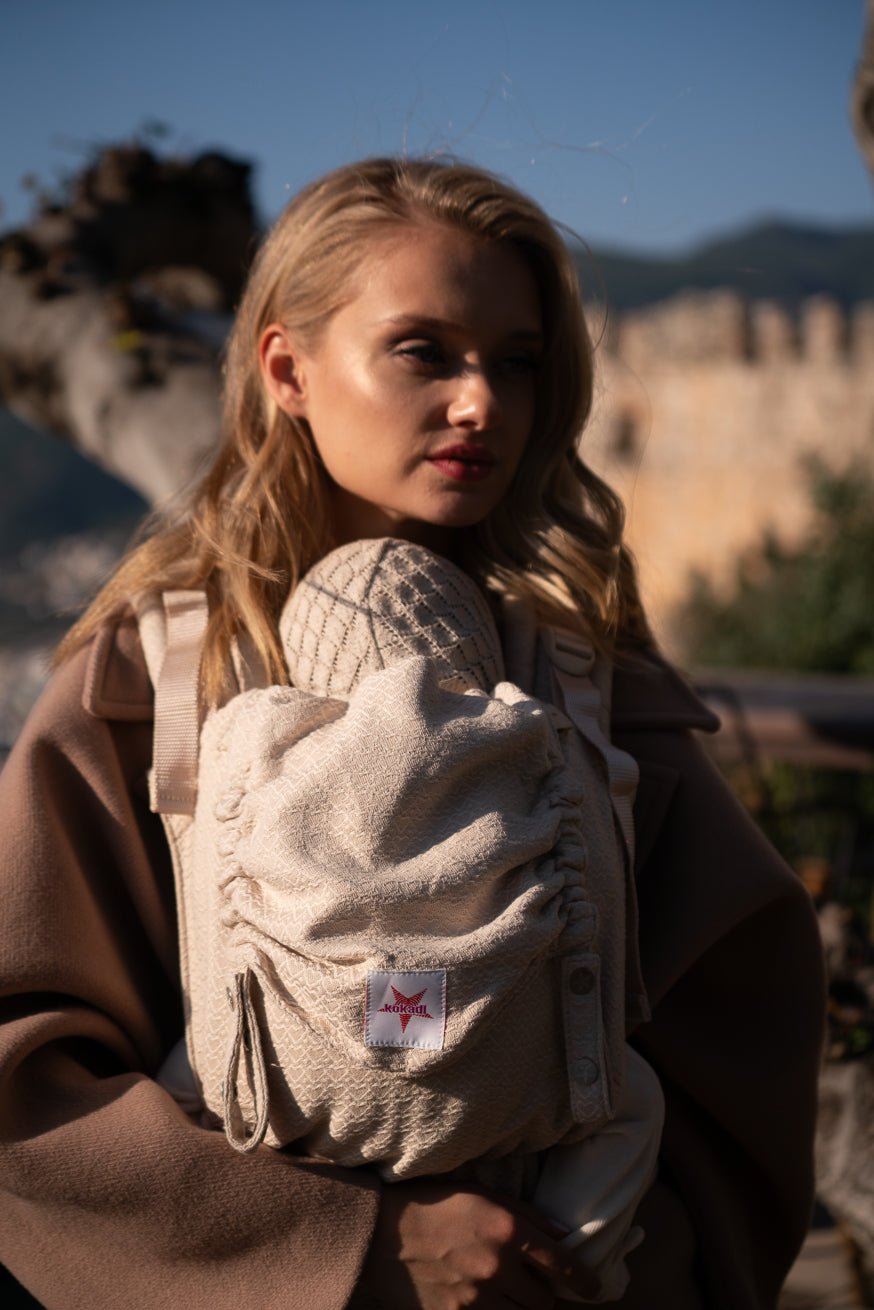 Baby Carrier Flip X Heart2Heart Cream - KOKADI