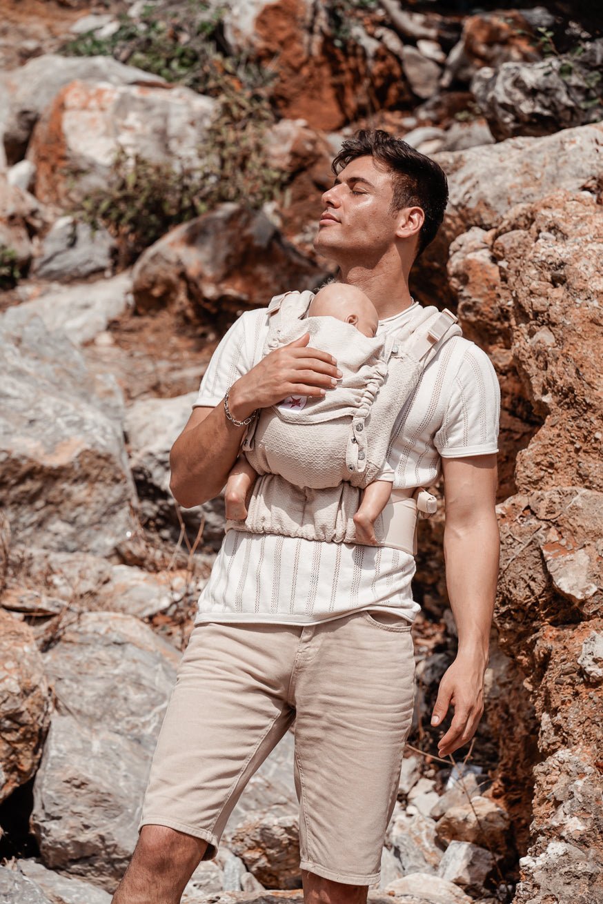 Baby Carrier Flip X Heart2Heart Cream - KOKADI