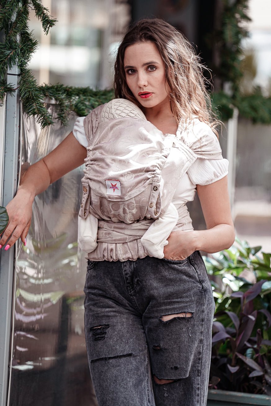 Baby Carrier WrapStar Silky Skulls - KOKADI