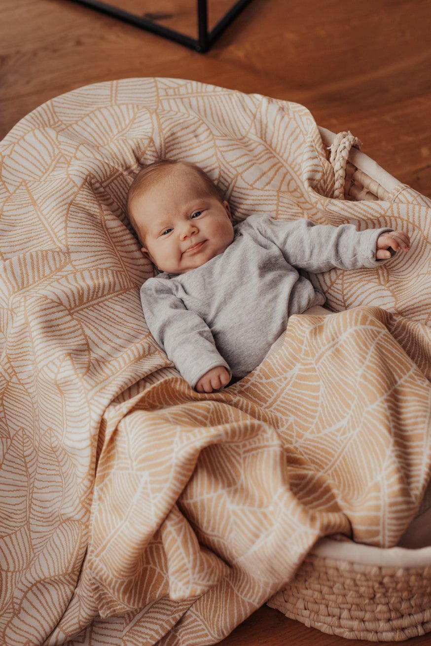 Cuddly blanket Golden Leaves - KOKADI