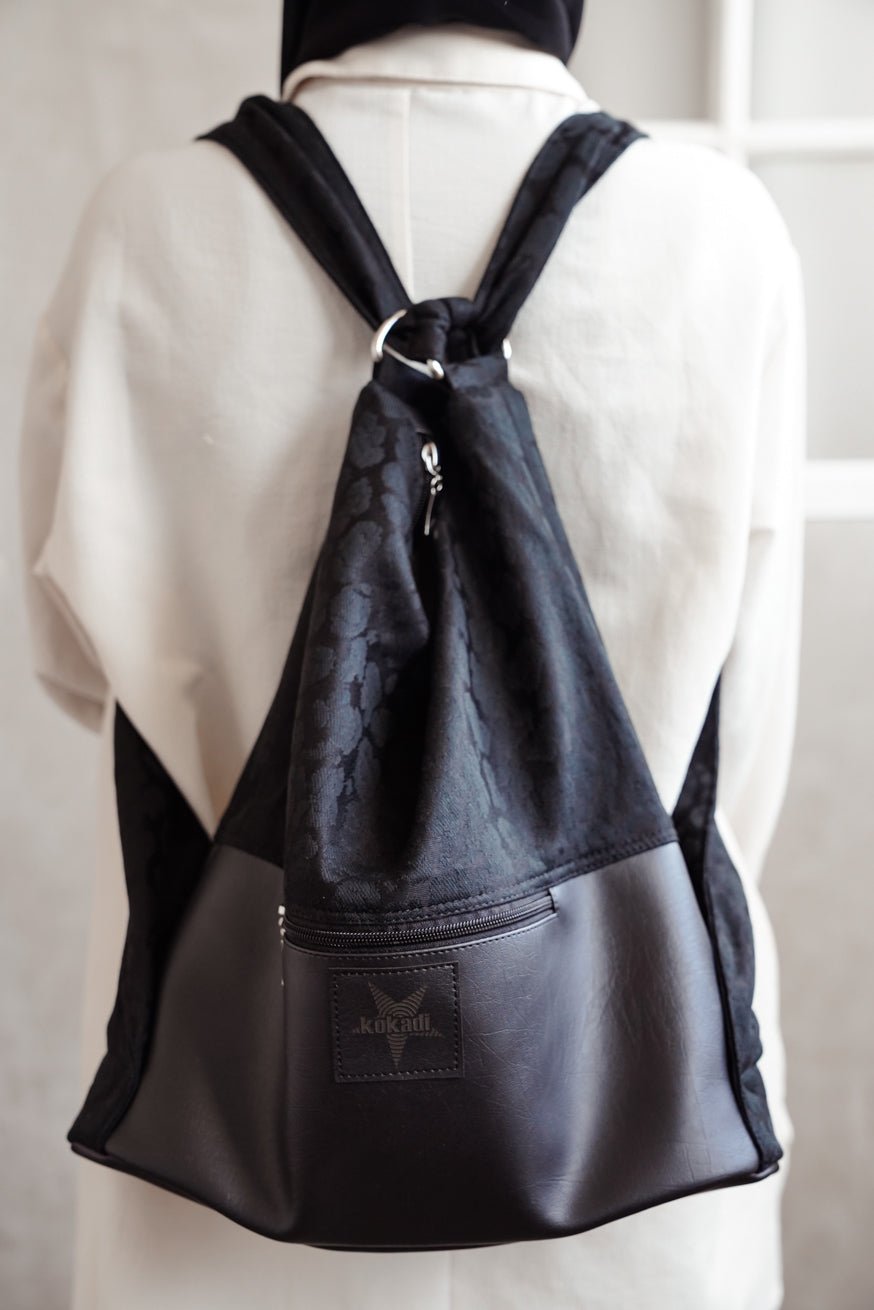 Backpack bag Safari Black Beauty - KOKADI