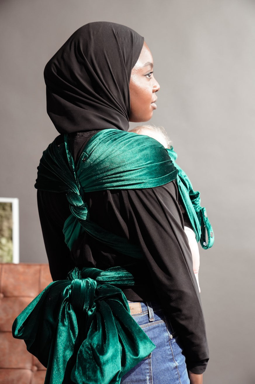 baby carrier Wrapstar Samtweich Smaragd