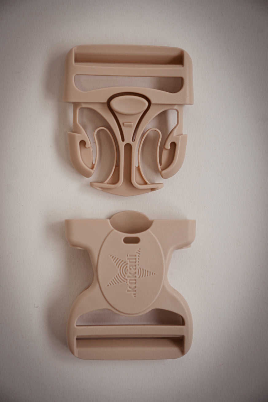 Buckle star closure cream 50mm