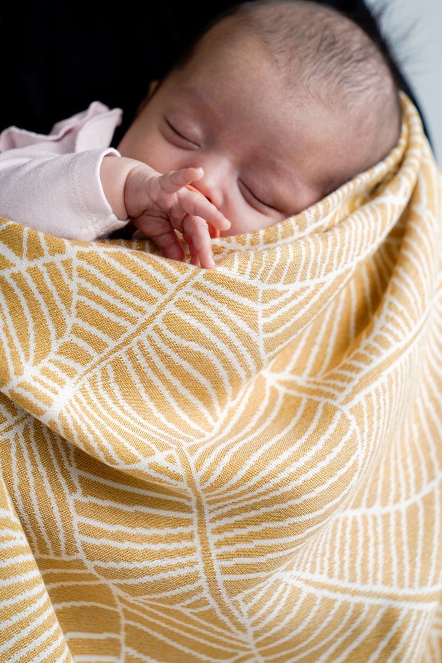 Baby blanket Golden Leaves