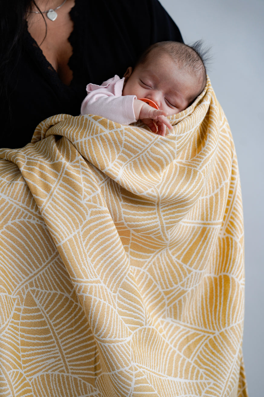 Baby blanket Golden Leaves