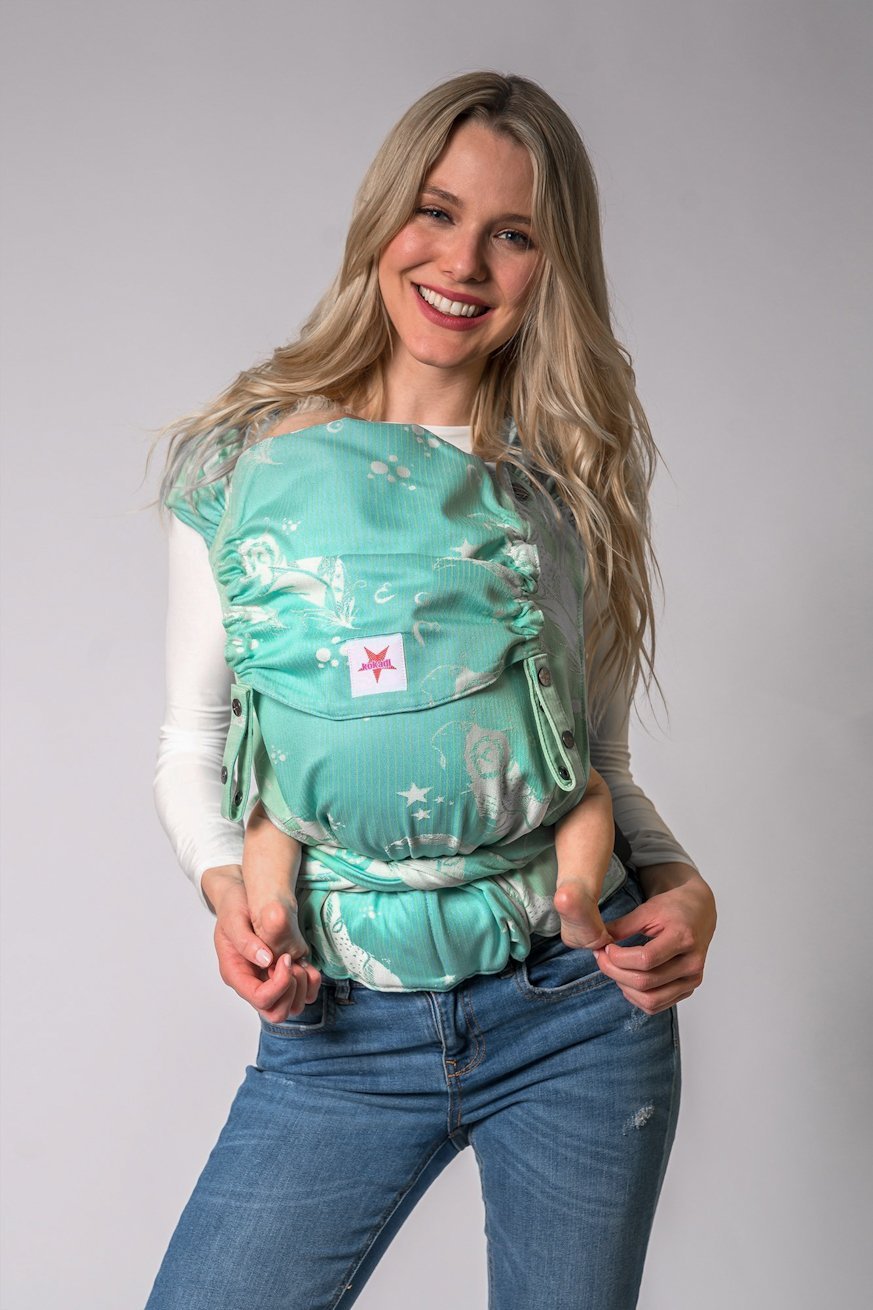 BabyTrage WrapStar Federn Sky - KOKADI
