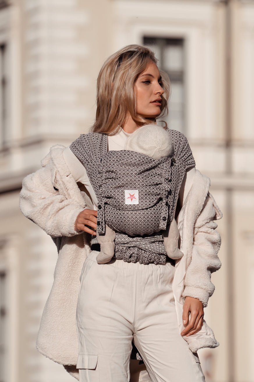 Baby Carrier WrapStar Heart2Heart Stone - KOKADI