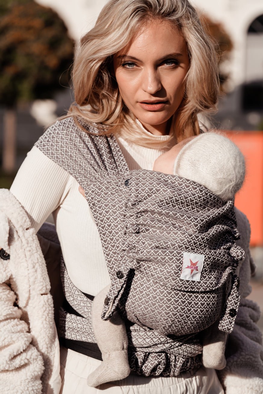 Baby Carrier WrapStar Heart2Heart Stone - KOKADI