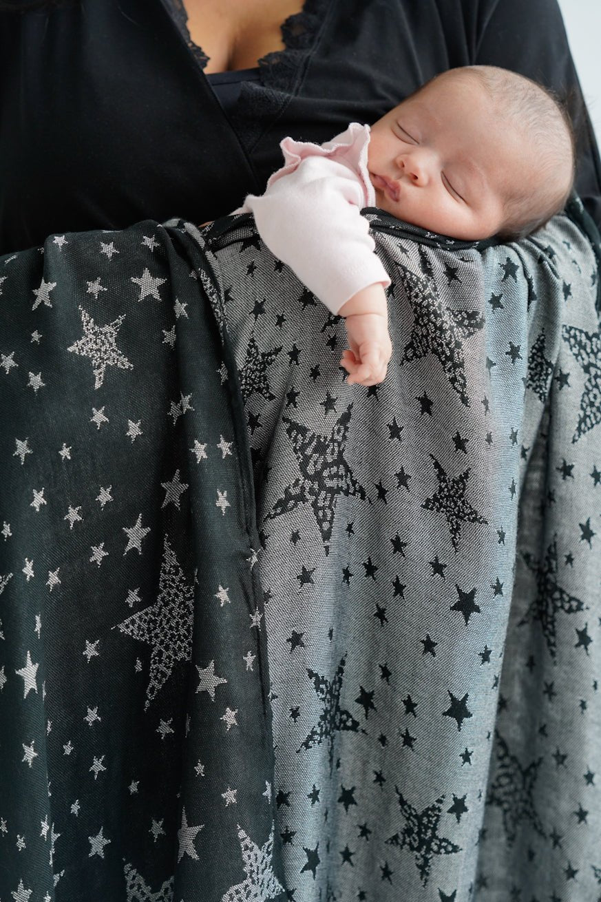 Cuddly blanket Leo stars monochrome - KOKADI