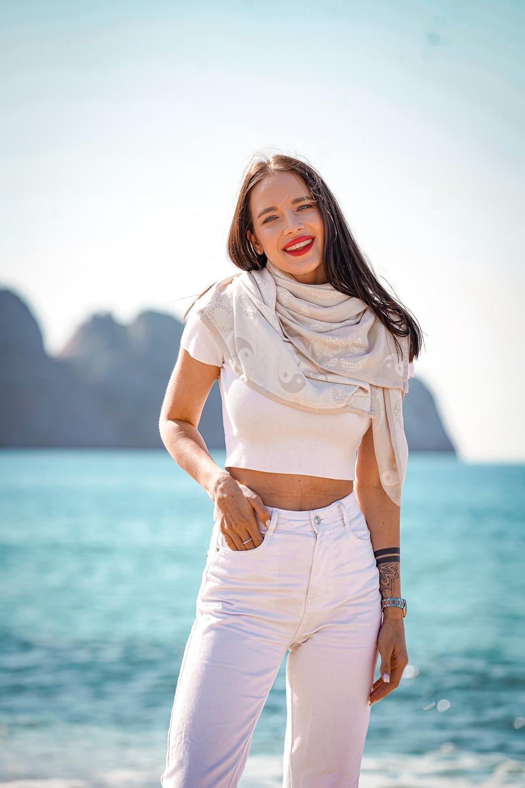 Cuddly towel Om Shanti Inner Light - KOKADI