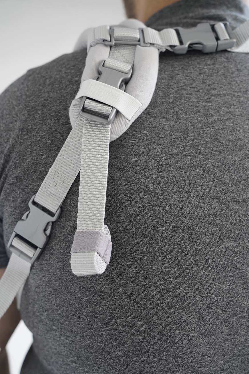 Shoulder strap extension buckle Silverline shiny - KOKADI