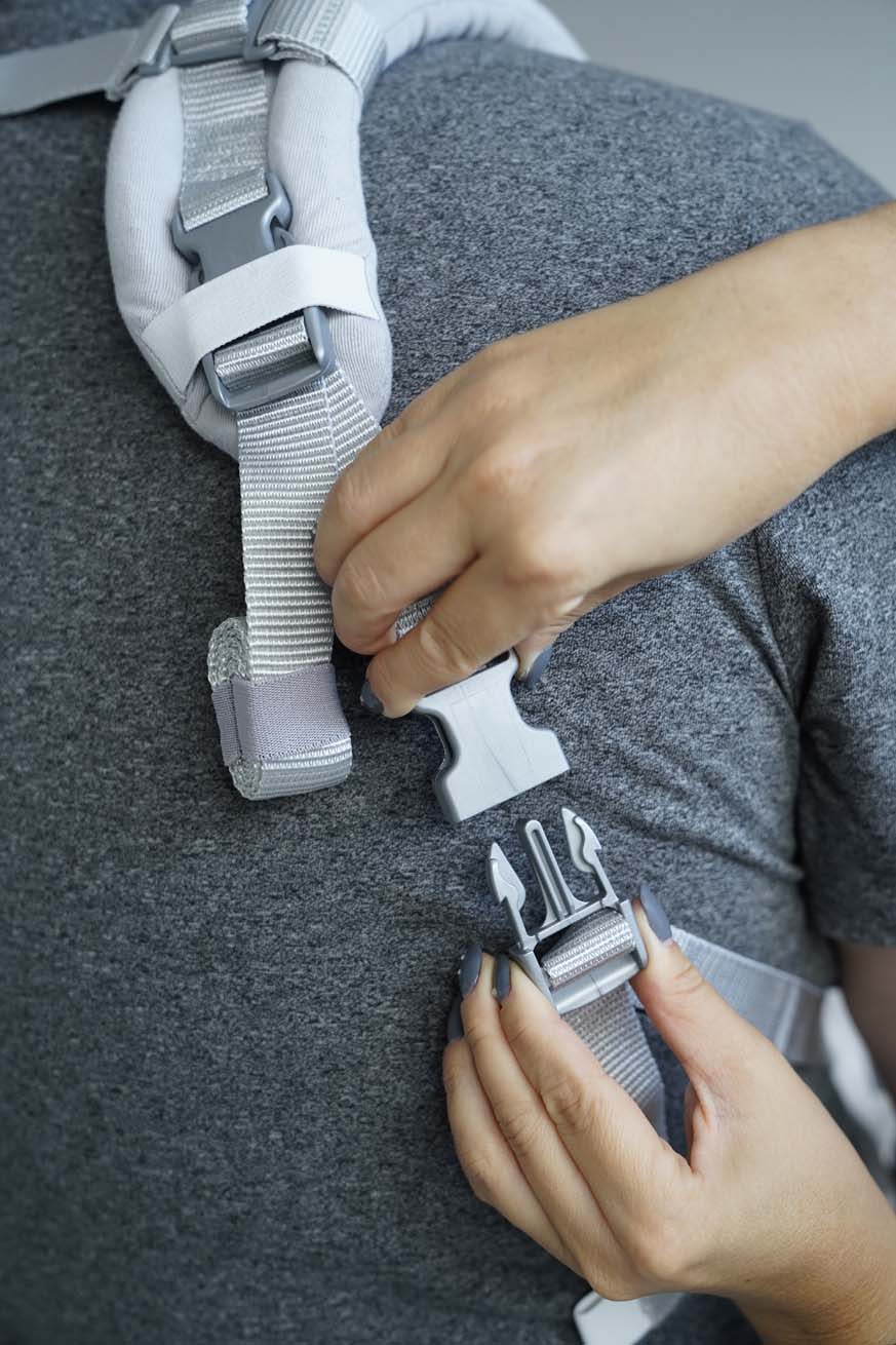 Shoulder strap extension buckle Silverline shiny - KOKADI