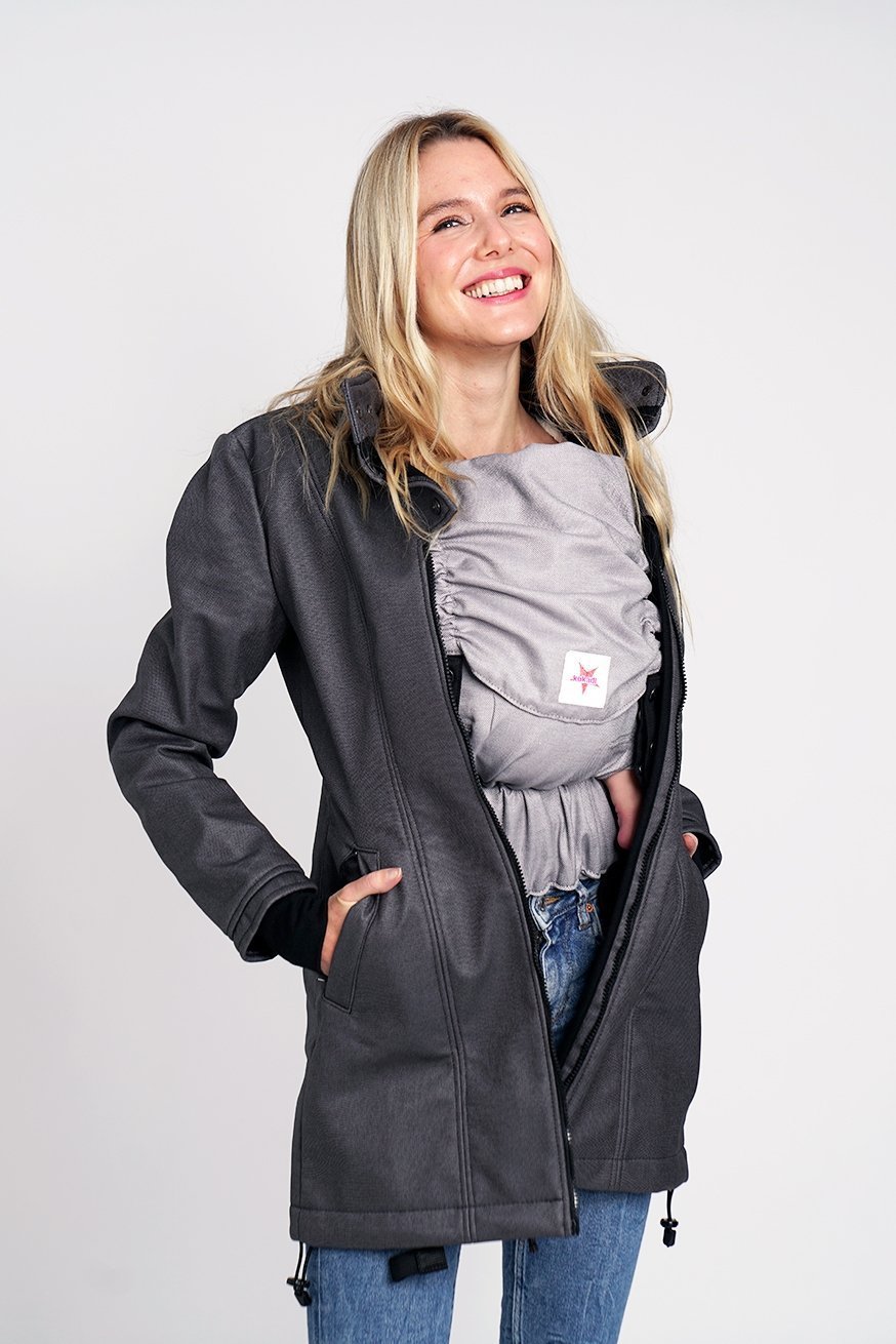 Babywearing jacket Just Mr. Gray - KOKADI